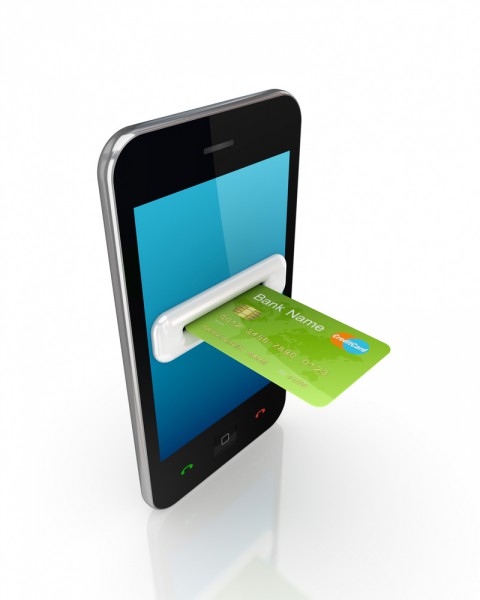 Mobile with credit card