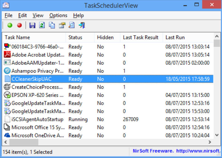 TaskSchedulerView 1.73 download the new for windows