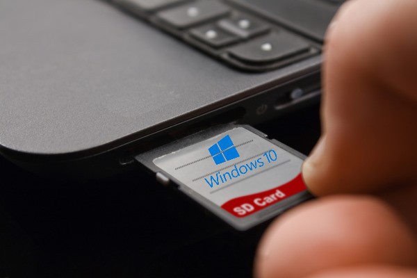 No SD card app installations in Windows 10... for now