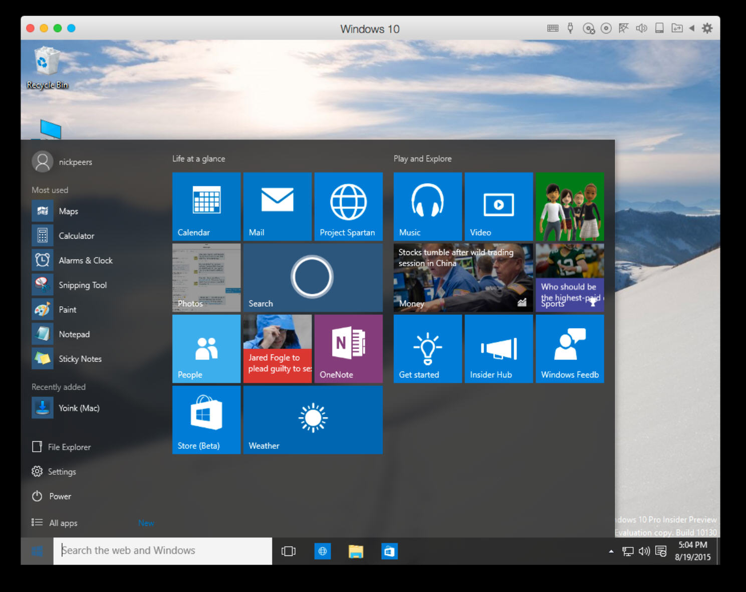 mac parallels windows 10