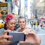 Times Square tourists