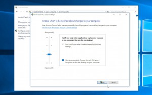 How to make Windows 10's UAC prompts less obtrusive