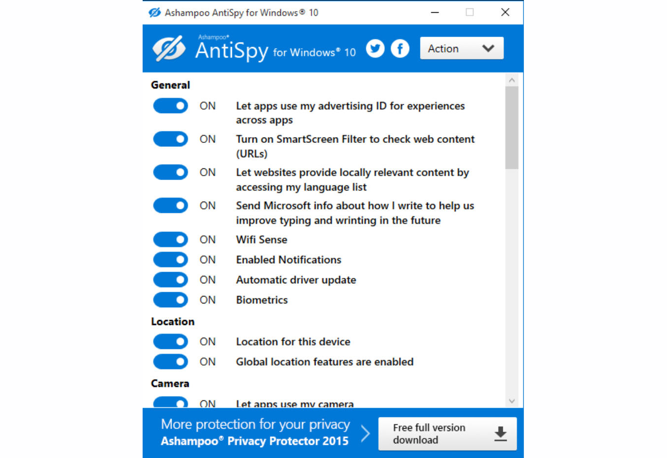 Ashampoo AntiSpy for Windows 10