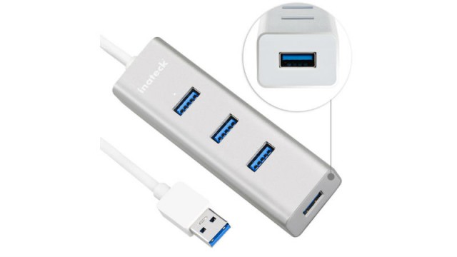 Inateck USB hub Ethernet adaptor adapter