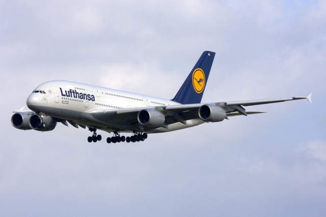 Lufthansa plane airplane