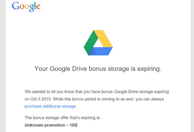 google drive space price