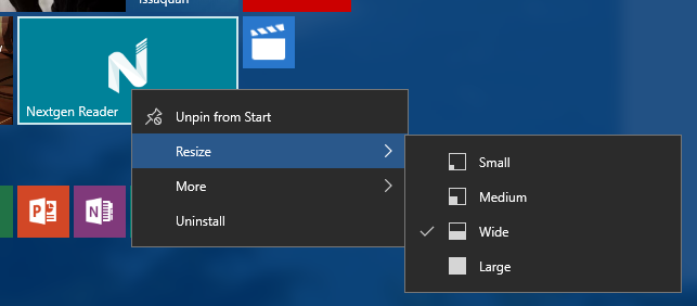 start-context-menus