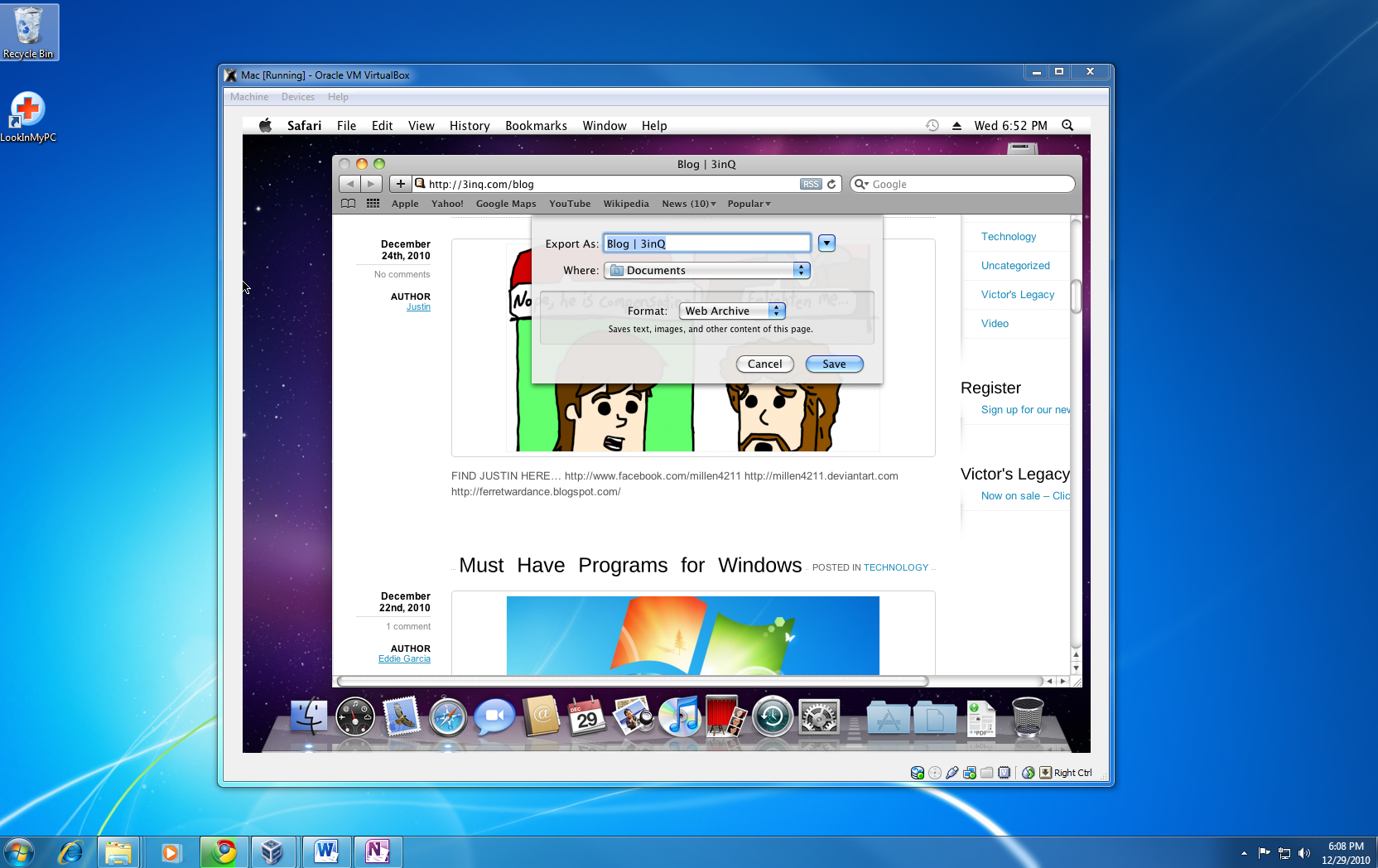 mac os x for virtualbox image