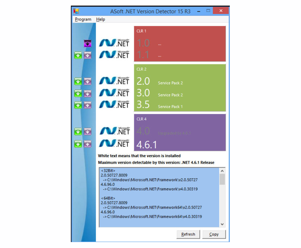 asoft.net version detector