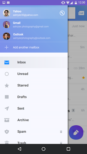 gmail mail yahoo outlook app google android