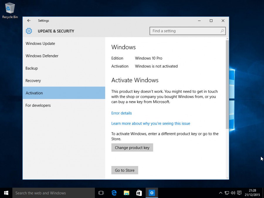 windows 10 pro upgrade activation key