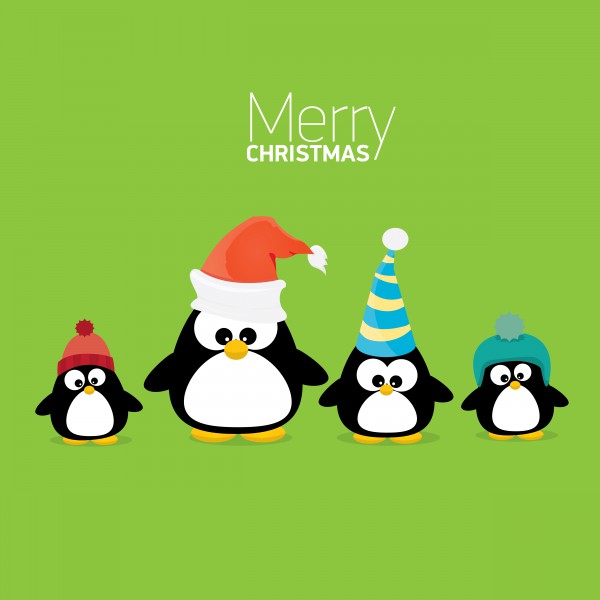 santapenguinmintgreen