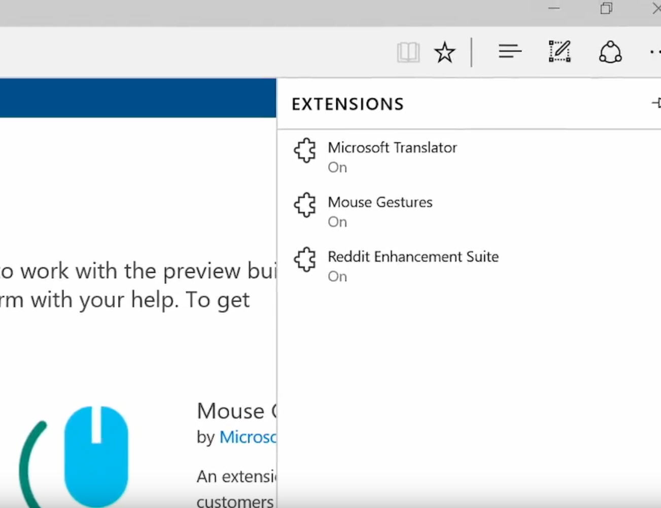 windows 10 microsoft edge extensions