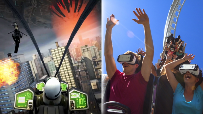 Six Flags using Oculus powered Samsung Gear VR for virtual reality