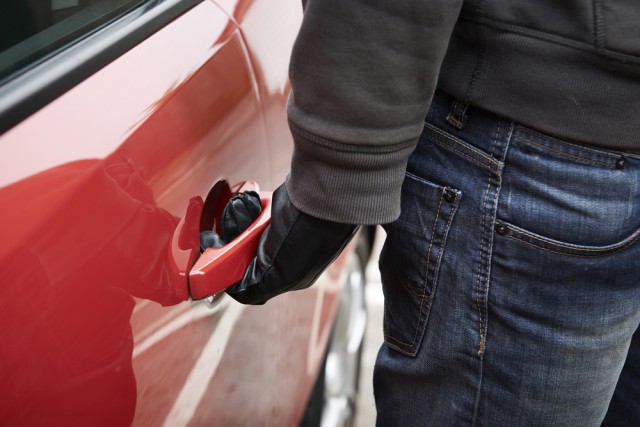 thief car door handle steal theft