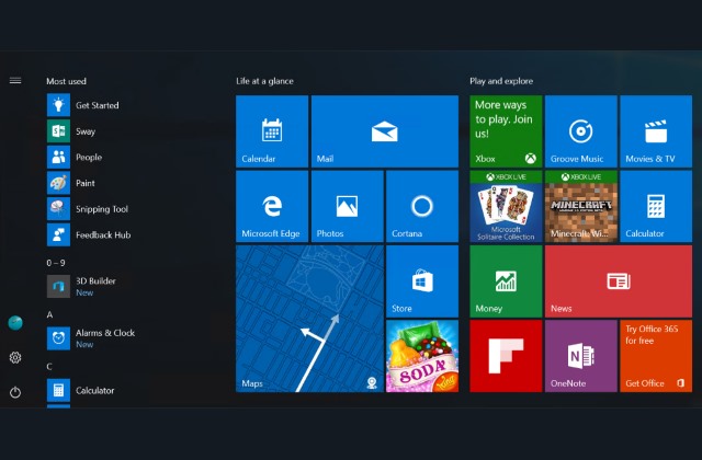 windows 10 start menu experience host