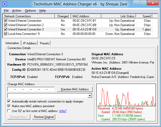 wifi scanner mac address