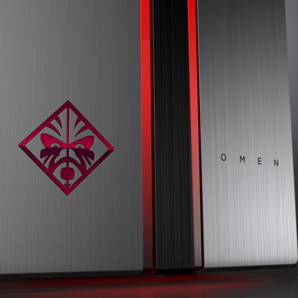 OMEN by HP Desktop PC with Dragon Red LED_logo detail