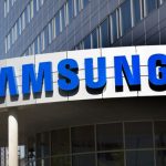 Samsung logo building