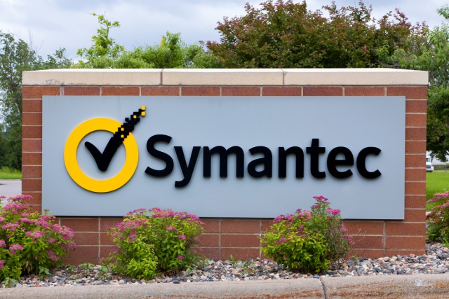 Symantec logo sign