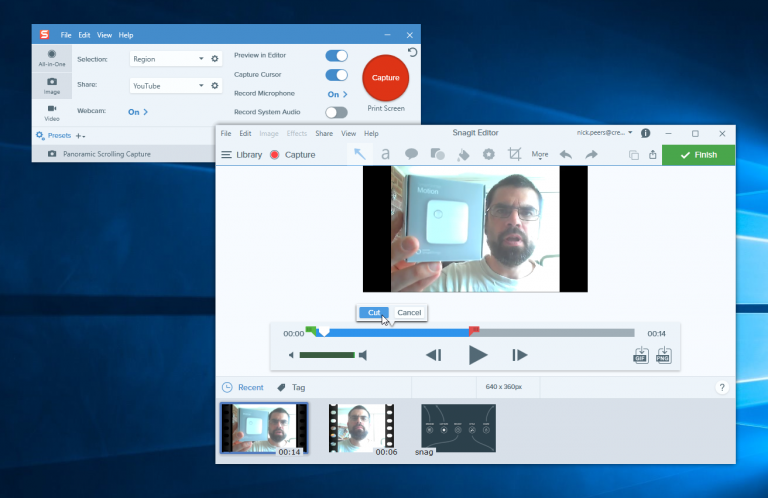 how to video screen capture snagit