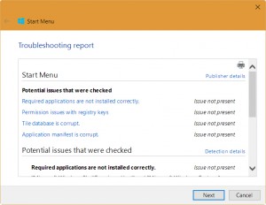 microsoft windows start menu troubleshooter microsoft windows start menu troubleshooter