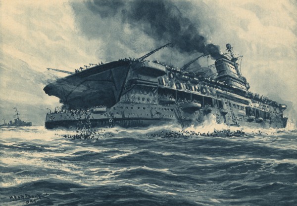 British Ship Torpedoed