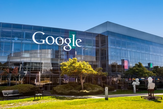 Google logo sign building