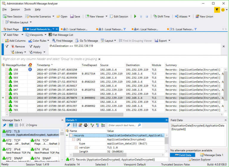 wireshark windows 10 tracking capture