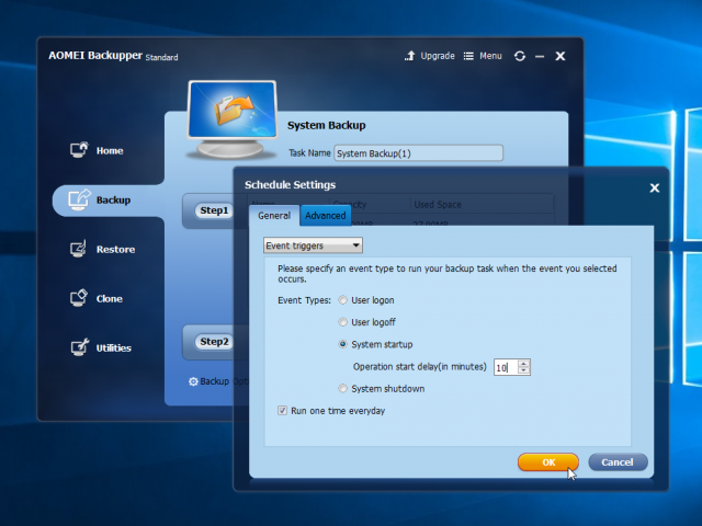 AOMEI Backupper Professional 7.3.2 free