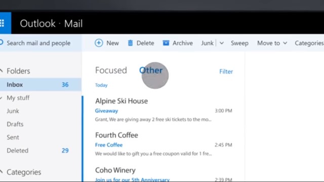 Office-Outlook-fokussierter-Posteingang