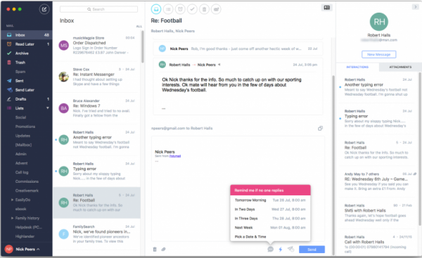 notifiations for polymail