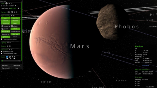 skychart search for gaia star