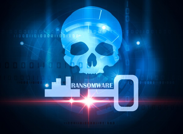 Ransomware skull