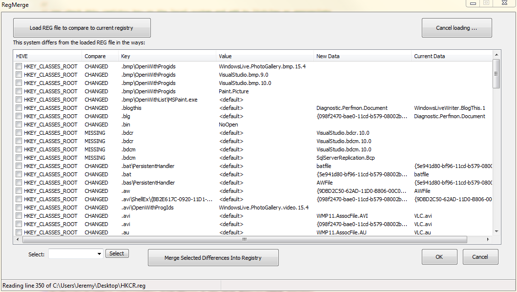 webdrive v12 import reg file
