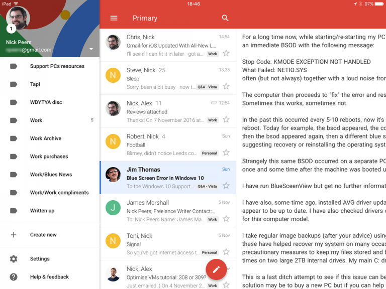 Gmail for iOS unveils Material Design-inspired look, allows users to