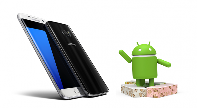 Android Nougat Samsung Galaxy S7 edge