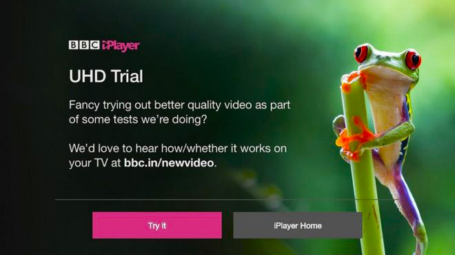BBC 4K trial