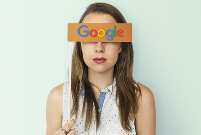 Google covers girls eyes