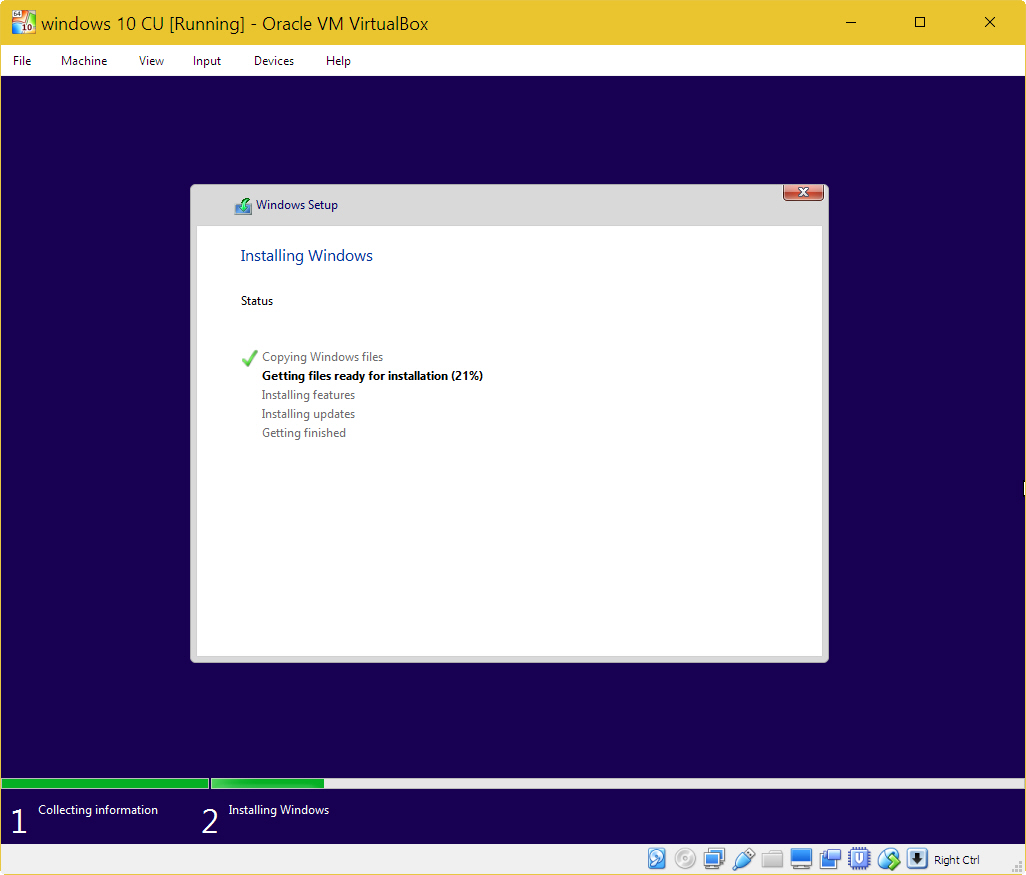 installing oracle virtualbox on windows 10