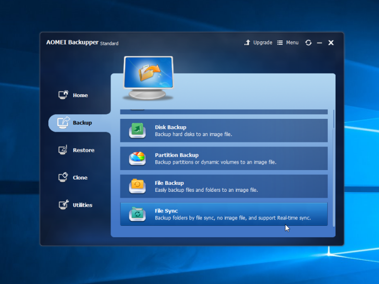 Aomei Backupper Standard 4 Adds Real Time File Sync Supports Backup To Cloud Betanews