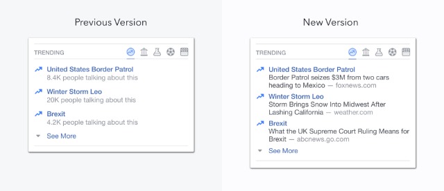 facebook trending news disappeared