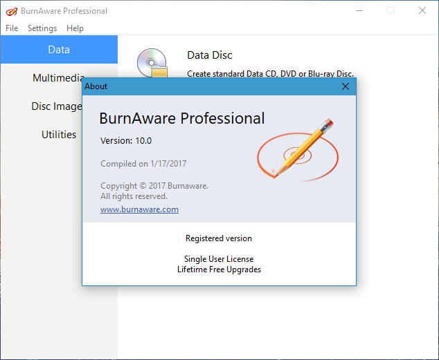 BurnAware Pro + Free 16.9 free download