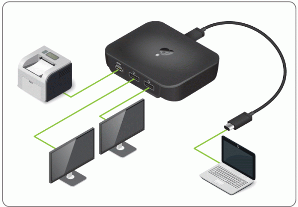 dual monitor from usb c