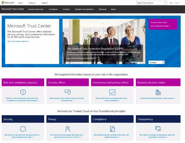 microsoft-trust-center