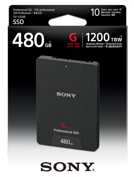 Sony unveils G Series Professional SATA SSD with up to 960GB capacity