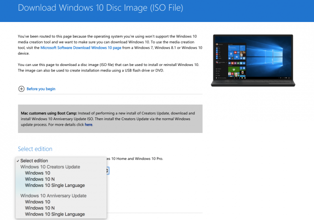 windows 10 home single language 64 bit english iso download