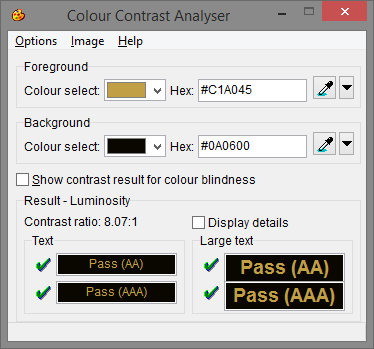 colour contrast analyser accessibility colour contrast analyser accessibility