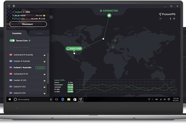 protonvpn server list