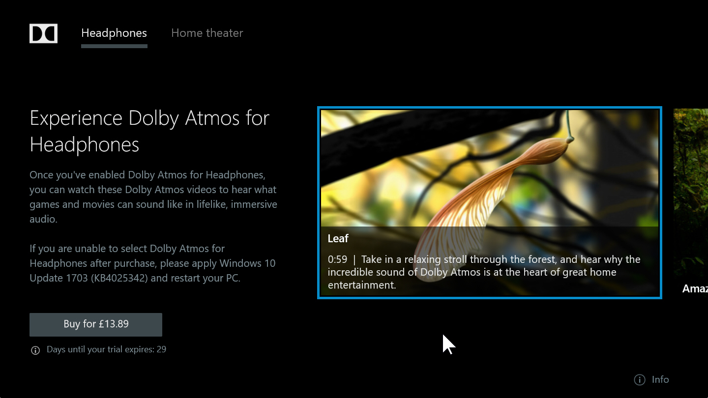 dolby atmos windows 10